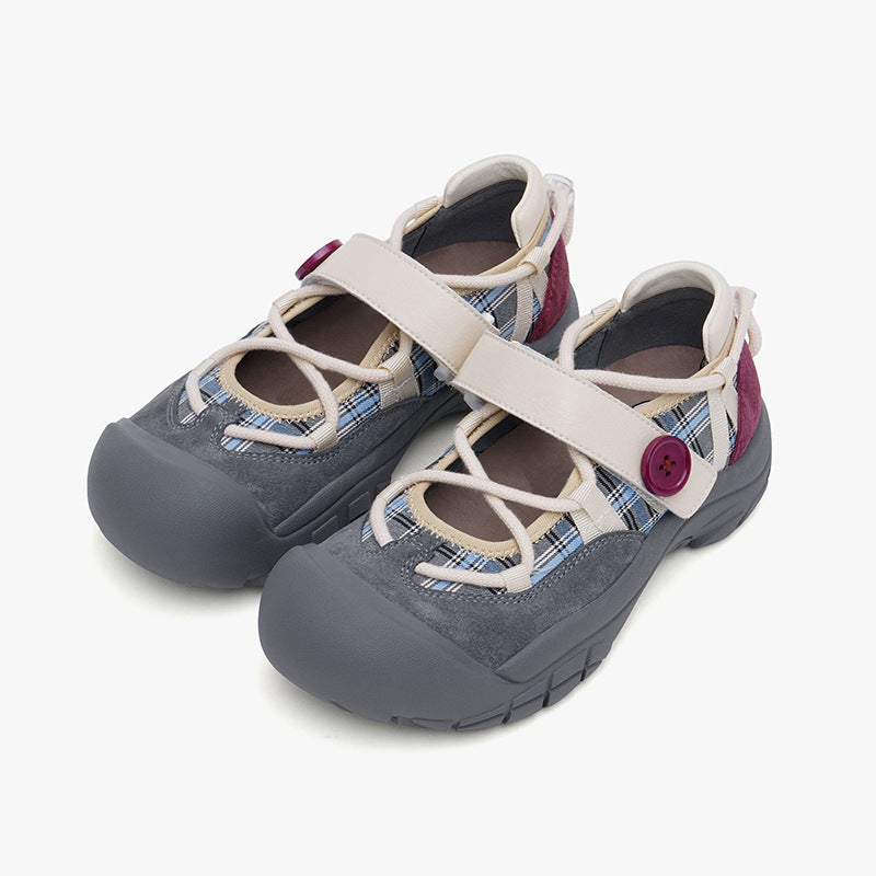 Damen Freizeitschuhe mit verstellbarem Klettverschluss und rutschfester Sohle Drune