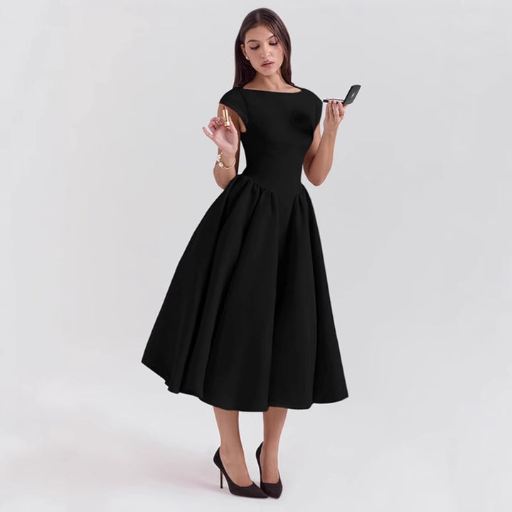 Damen Cocktailkleid mit schickem A-Linien-Schnitt und eleganter Taillierung Drune