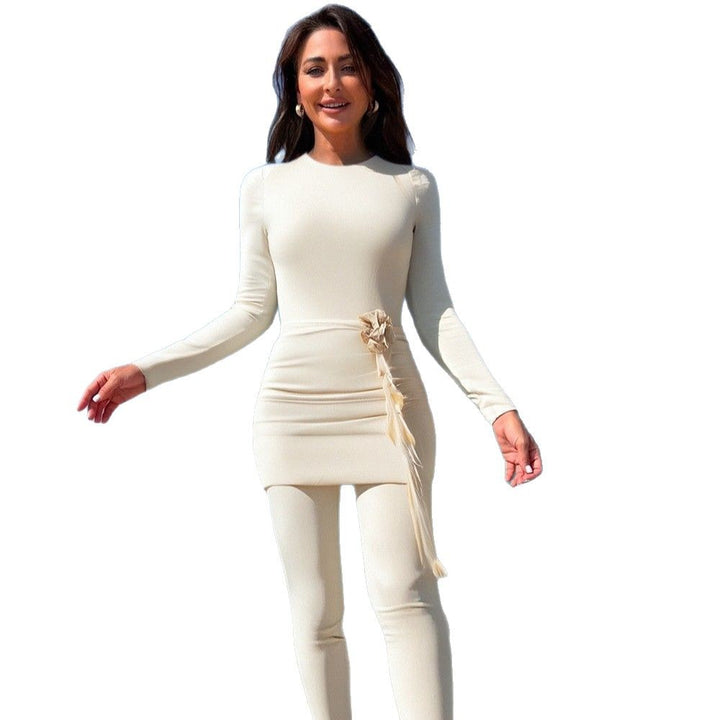Damen eleganter Sport-Schwimmanzug mit Figur formenden Details Drune