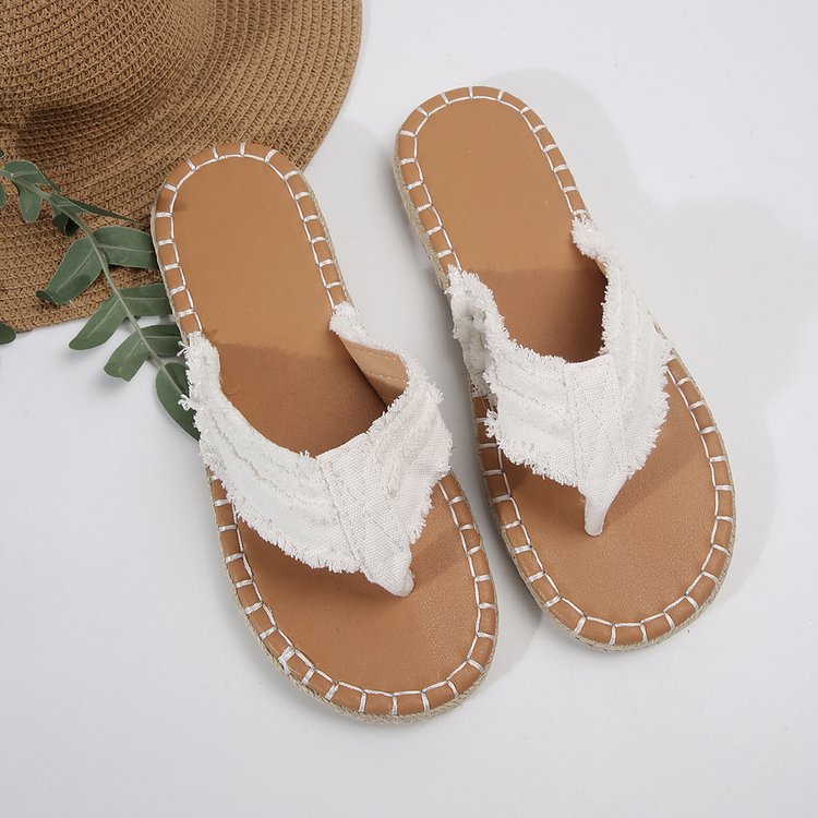 Damen Zehentrenner-Sandalen mit bequemen Riemen und ergonomischem Fußbett Drune