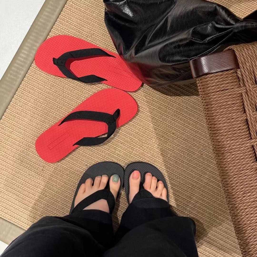 Damen Bequeme Zehentrenner-Sandalen mit rutschfester Sohle Drune