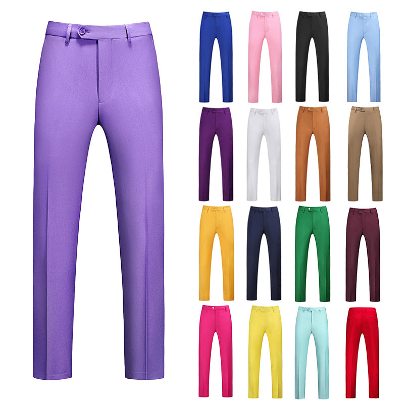 Herren nan schlanke Premium-Bügelfaltenhose mit Stretchbund und knitterarmem Gewebe Drune