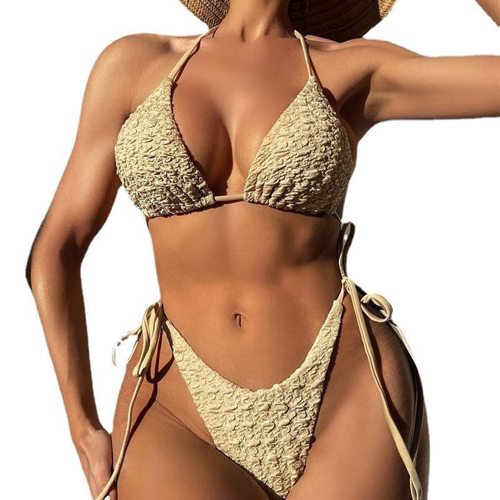 Damen Triangel-Bikini mit raffinierten Rüschendetails Drune