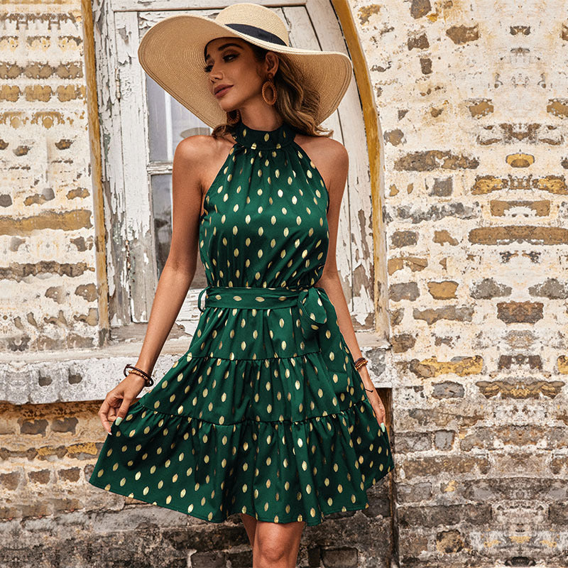 Damen Sommerliches Wickelkleid mit verspieltem Rüschendesign und Taillengurt Drune