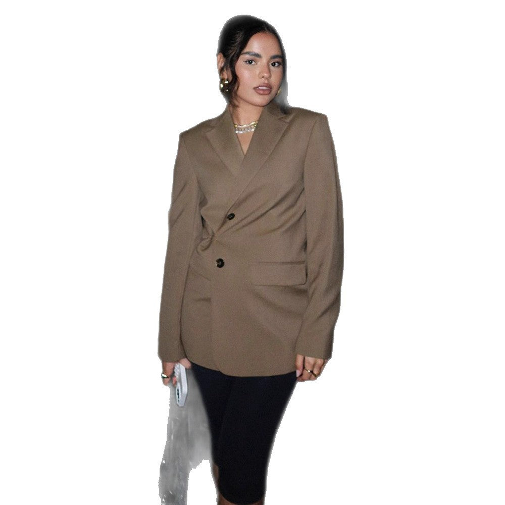 Damen Elegante Oversized Blazerjacke Drune