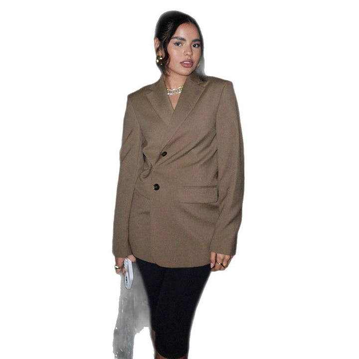 Damen Elegante Oversized Blazerjacke Drune