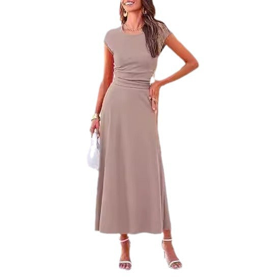 Damen Maxikleid mit raffinierten Raffungselementen und elegantem Schnitt Drune