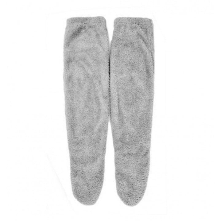 Damen Kuschelige Overknee-Socken aus weichem Fleece Drune