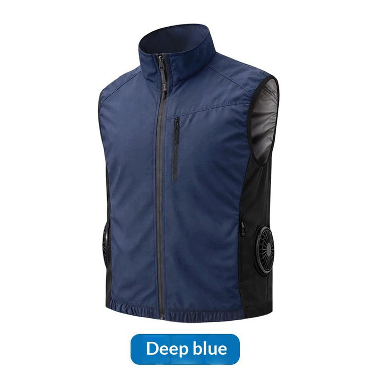 Unisex nan ergonomische Kühlweste mit integrierten Ventilatoren und Akkuanschluss Drune