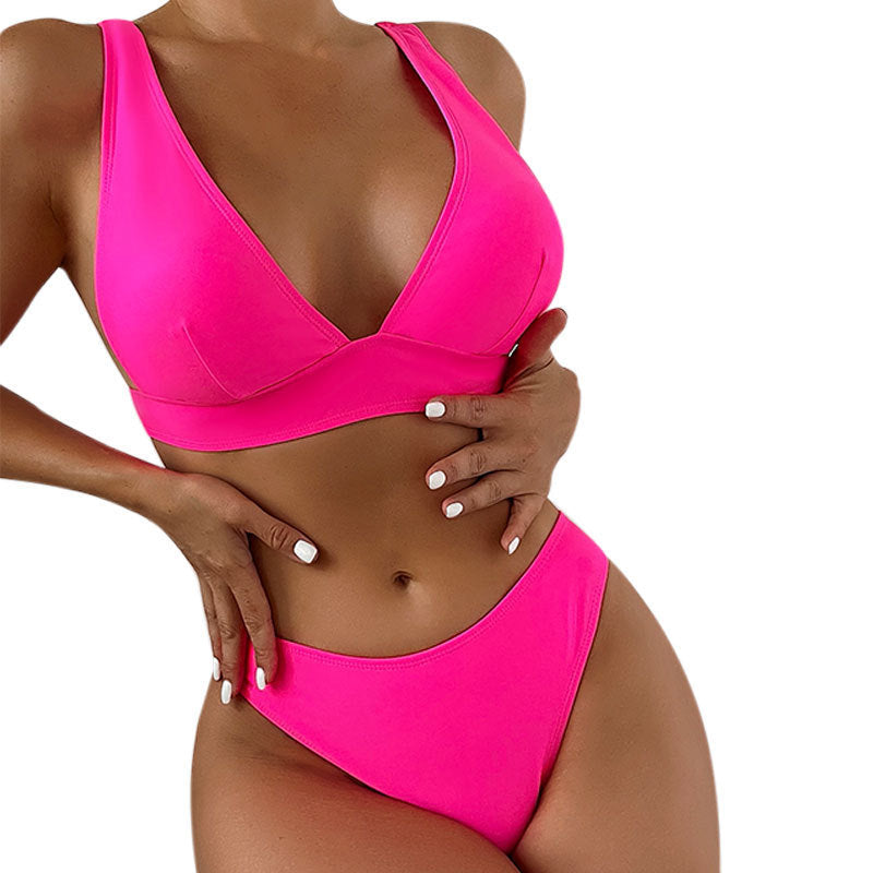 Damen komfortabler Triangel-Bikini Drune