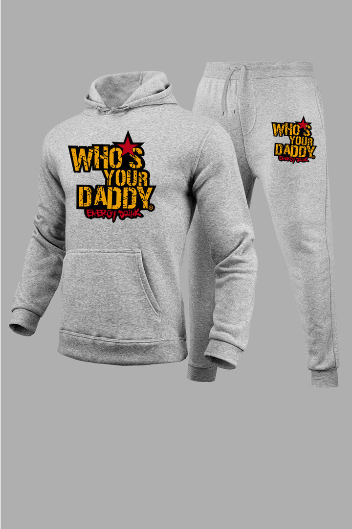 Damen Kapuzenpullover und Jogginghose Set mit kreativem Statementdruck Drune