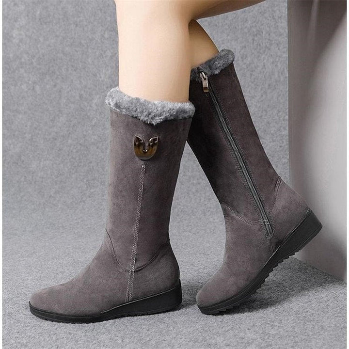 Drune | Elegante Stiefel mit Fell