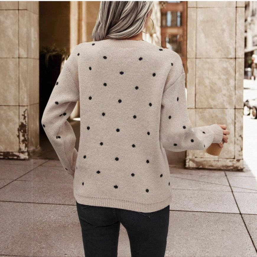Damen Pullover mit verspieltem Muster und komfortablem Schnitt Drune