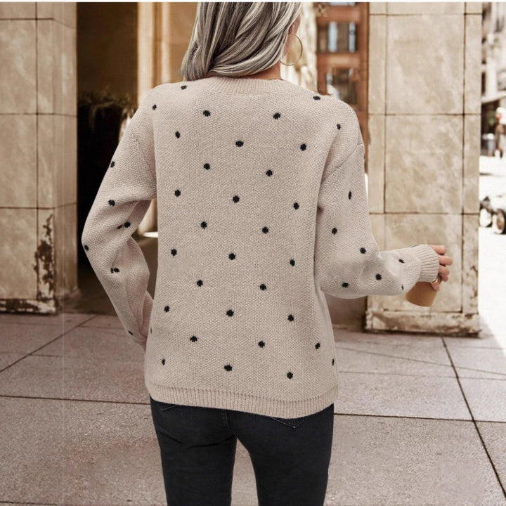 Damen Pullover mit verspieltem Muster und komfortablem Schnitt Drune