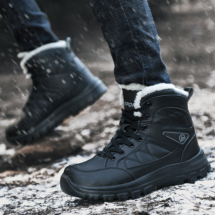 Damen gefütterte Winterstiefel mit rutschfester Sohle und isolierendem Innenfutter Drune