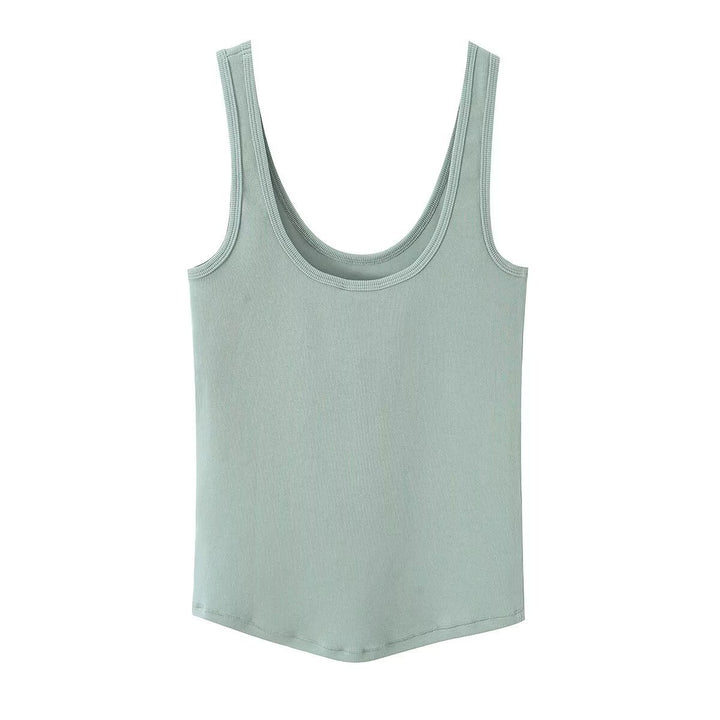 Damen Sportliches Basic Top Drune
