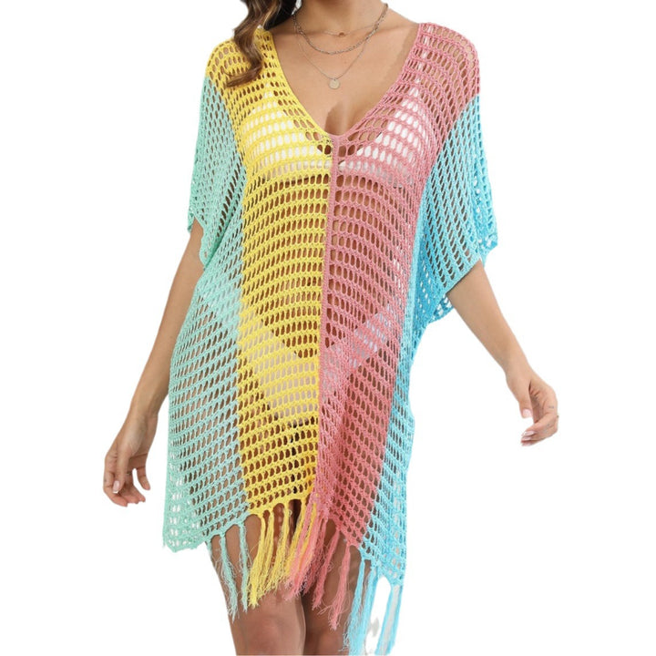 Damen luftig-transparenter Strandponcho Drune
