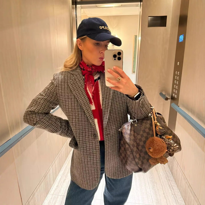Damen Blazer im zeitlosen Karomuster Drune