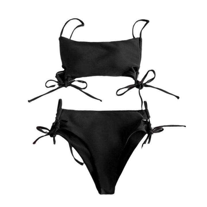 Damen Bandeau-Bikini mit raffinierten Bindebändern Drune