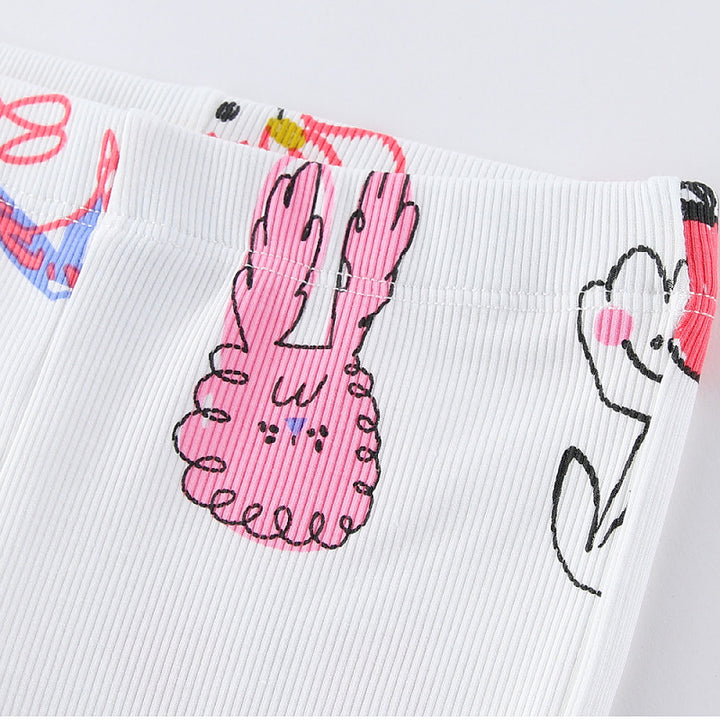 Mädchen Leggings mit buntem, verspieltem Motiv Drune