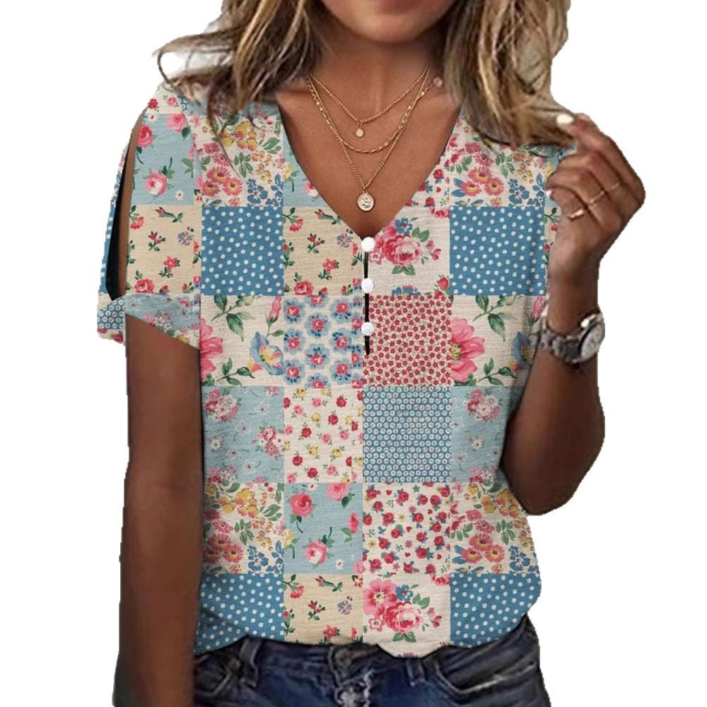 Damen Glitzernde V-Pullover Bluse Drune