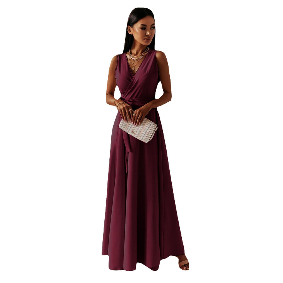 Damen Elegantes A-Linie Abendkleid Drune