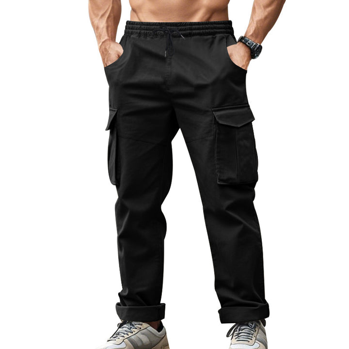 Herren Cargo-Hose mit funktionalen Seitentaschen und elastischem Bund Drune