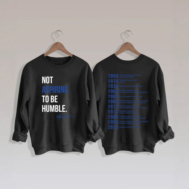 Damen Sweatshirt mit inspirierendem Schriftzug und historischem Motiv Drune