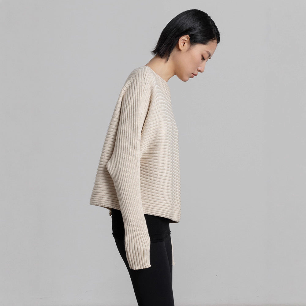 Damen gemütlicher und stylischer Strickpullover Drune