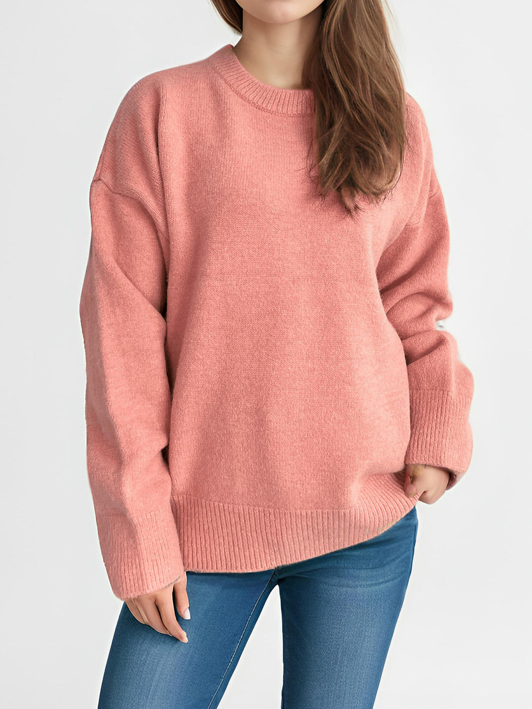 Damen lässiger Strickpullover mit weitem Schnitt und maximalem Komfort Drune