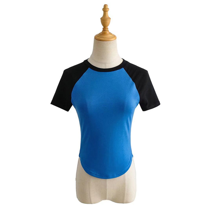 Damen Raglan-T-Shirt mit farblich abgesetzten Ärmeln und hochwertigem Komfortstoff Drune