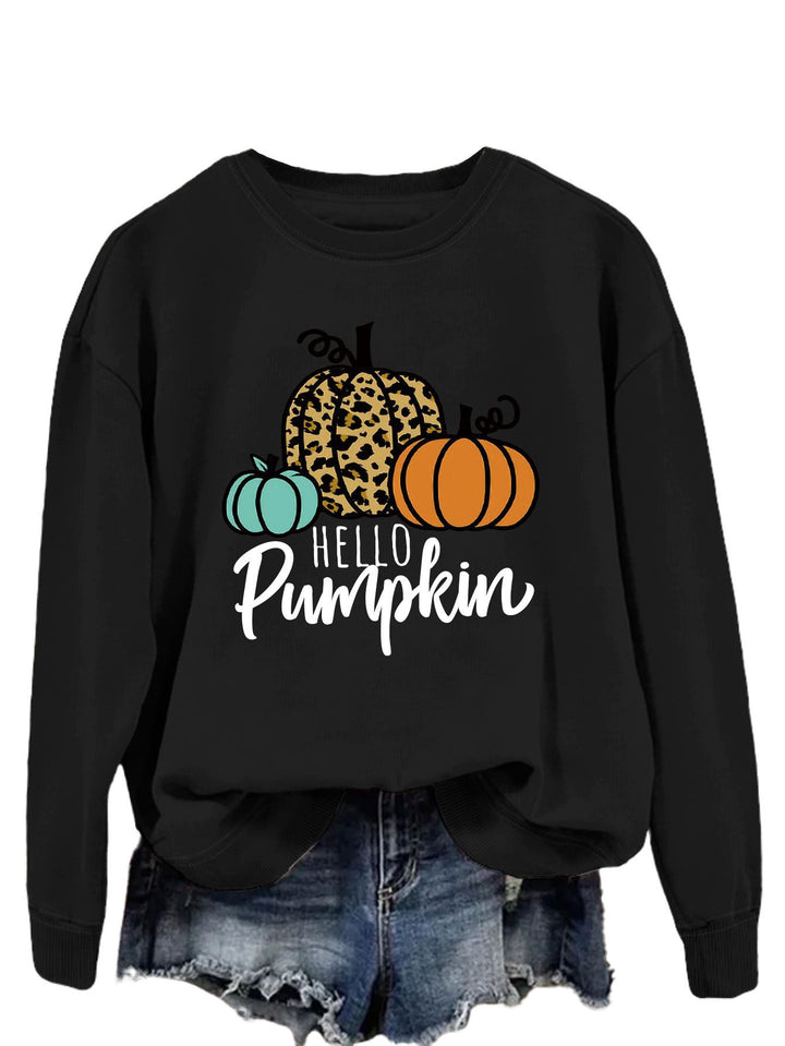 Damen Sweatshirt mit kreativem Herbstmotiv und lässigem Schnitt Drune