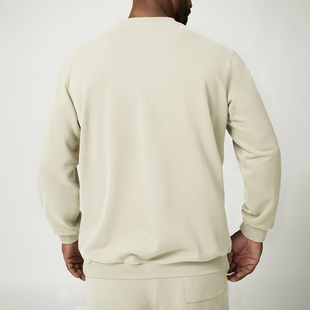 Herren Bequemer Sweatshirt mit Seitentaschen Drune