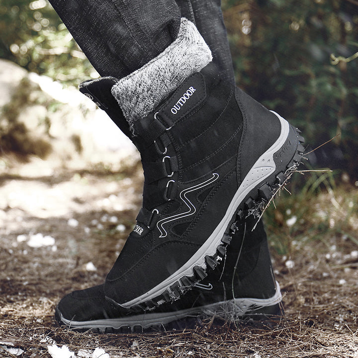 Damen Wasserdichte Winterstiefel mit isolierter Fütterung Drune