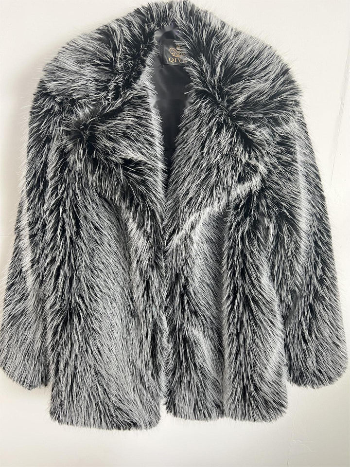 Drune | Kunstfellmantel - Aussagekräftige Winteroberbekleidung - Voluminöses Design - Kältewetter-Chic