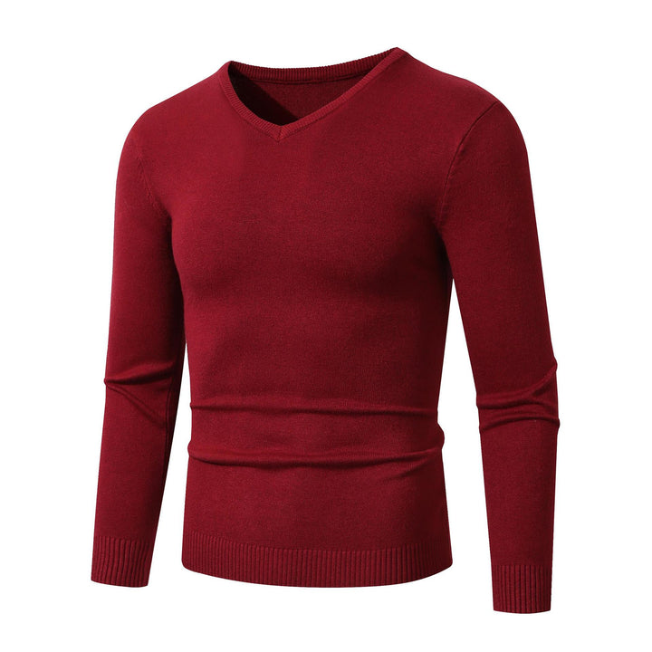 Herren eleganter V-Ausschnitt Pullover aus hochwertigem Feinstrick Drune