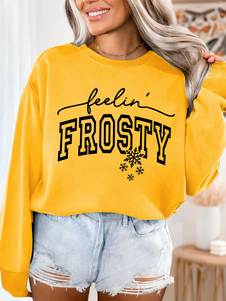 Damen Sweatshirt mit grafischem Aufdruck Drune