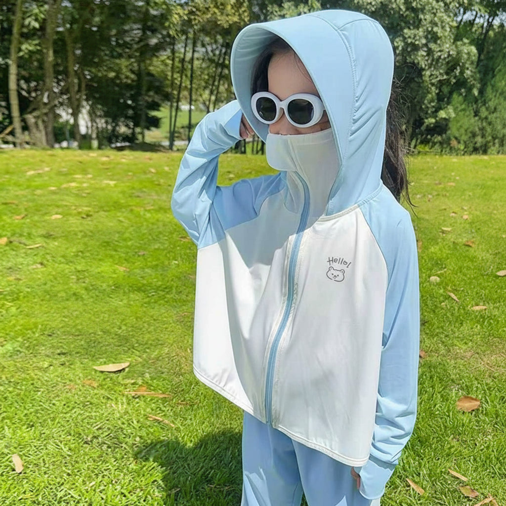 Damen Leichte und atmungsaktive Kapuzenjacke mit niedlichem Tiermotiv Drune