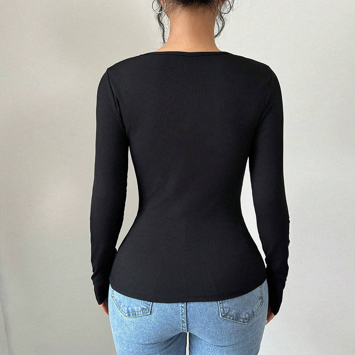 Damen Bodysuit mit dekorativen Schleifen und langem Arm Drune