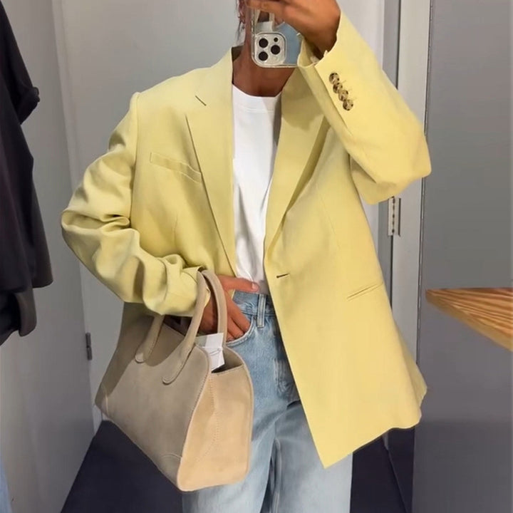 Damen lässiger Leinenblazer Drune