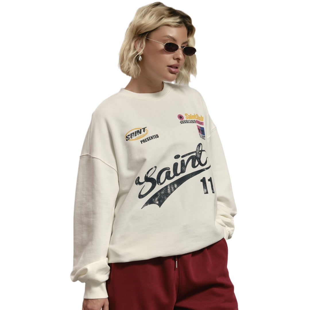 Damen lässige Sweatpants mit hohem Bund und weitem Schnitt Drune