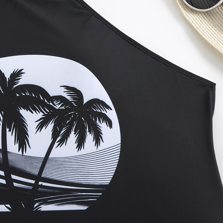 Damen Tankini-Set mit floralem Palmendruck Drune