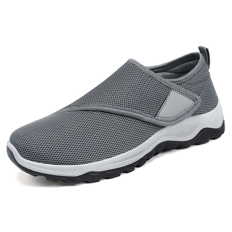 Damen nan atmungsaktive Slip-On Sneaker mit Klettverschluss und gedämpfter EVA-Zwischensohle Drune