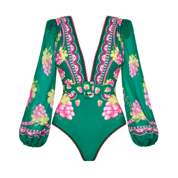 Damen Stylish Elegantes Badeanzug- und Rockset Drune
