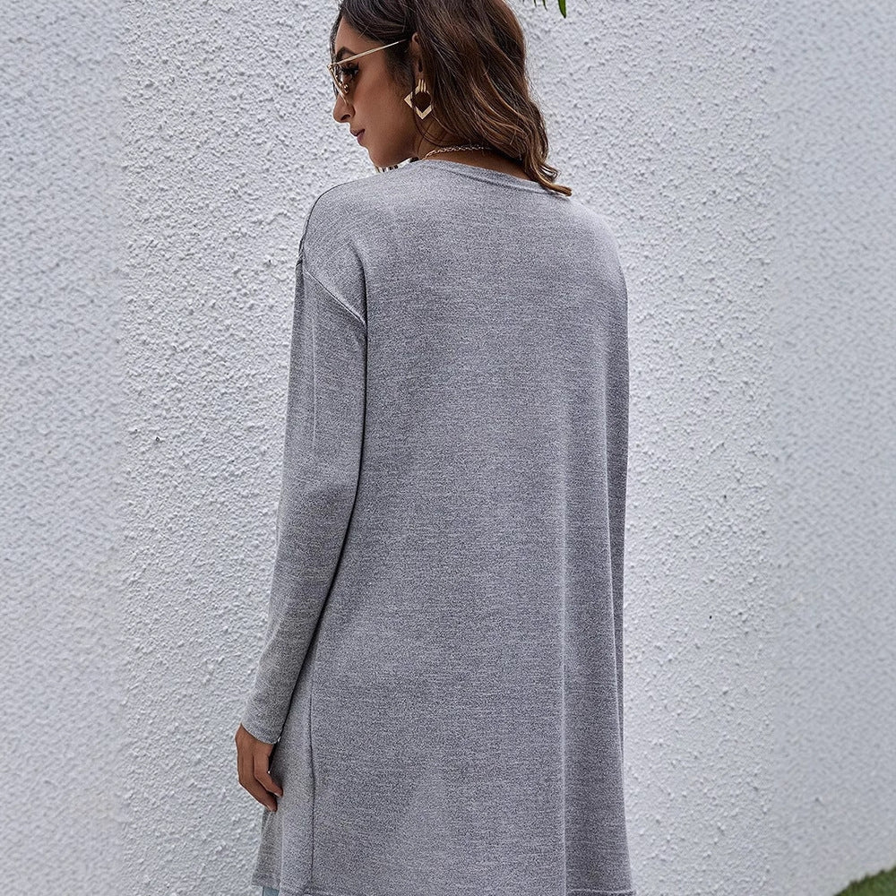 Damen Strick-Cardigan mit lässigem Schnitt und praktischen Taschen Drune