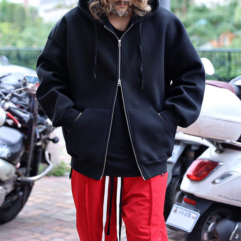 Herren gestepptes Oversized Hoodie mit innovativen Taschen Drune