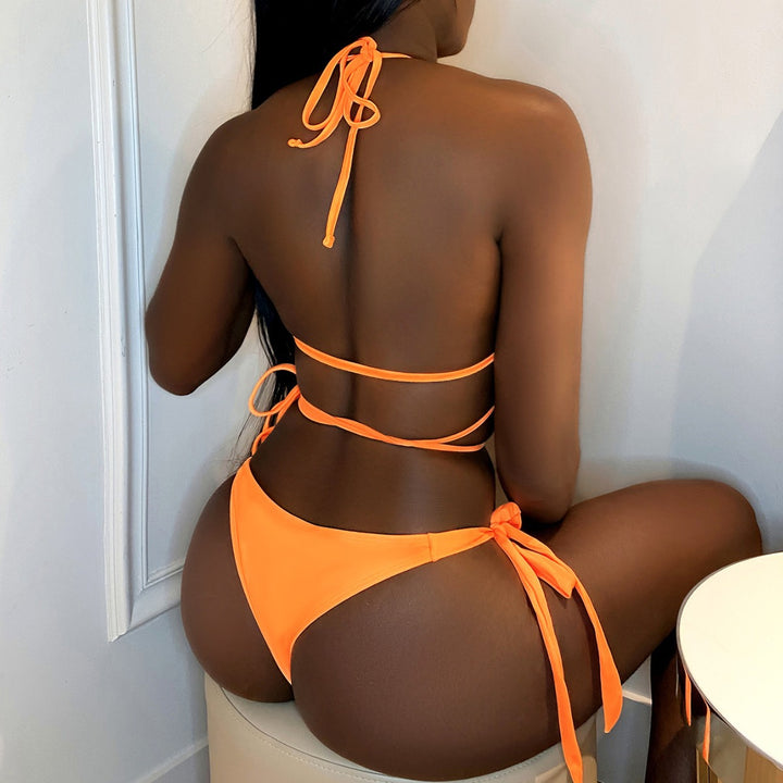 Damen Triangel-Bikini mit Kettenverzierung Drune