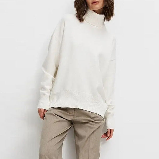 Damen kuscheliger Rollkragenpullover mit oversized Passform Drune
