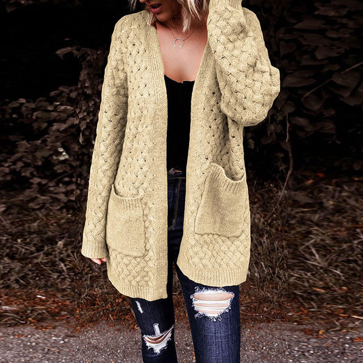 Damen Strickjacke mit strukturiertem Muster und praktischen Taschen Drune