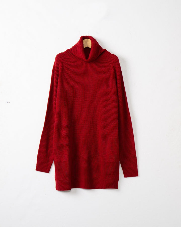 Damen Kuscheliger Rollkragenpullover aus weichem Strick Drune